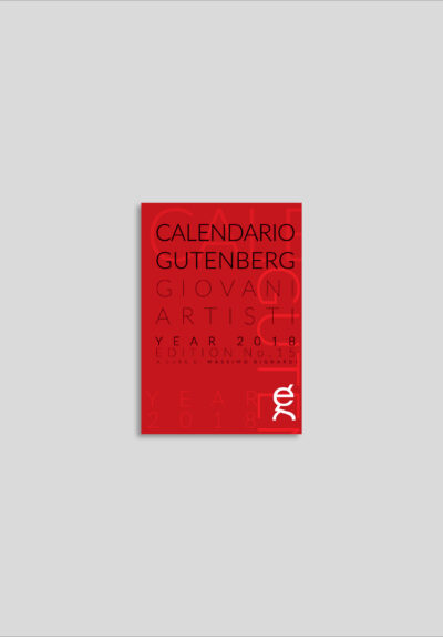 Calendario Gutenberg 2018 - Giovani artisti