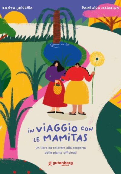 copertina albo illustrato in viaggio con le mamitas