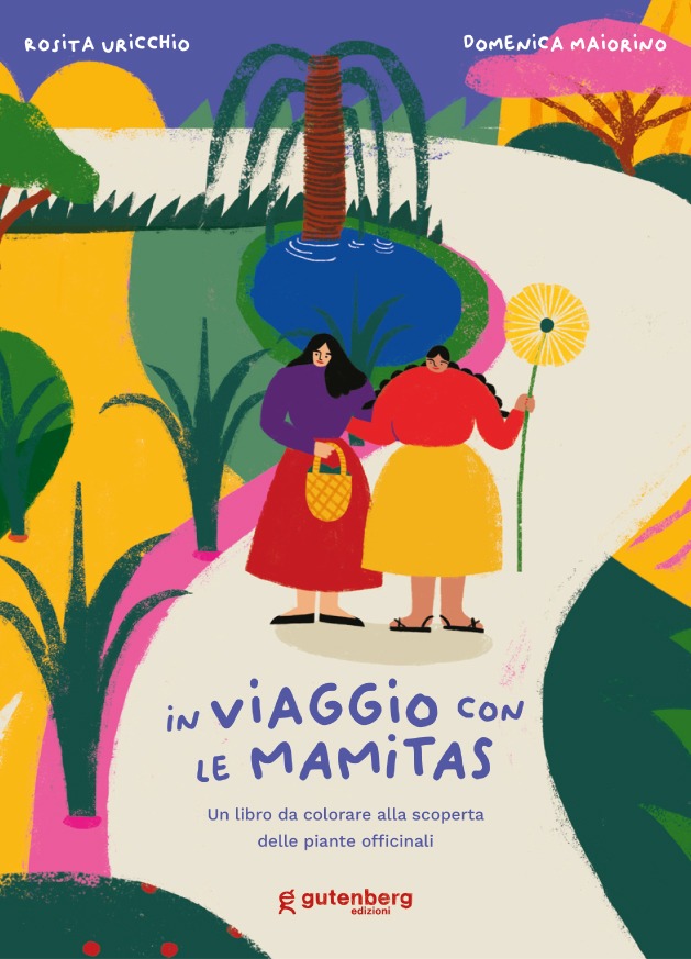 copertina albo illustrato in viaggio con le mamitas