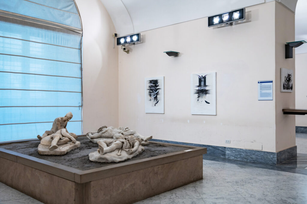 Foto allestimento mostra Terlizzi al Mann